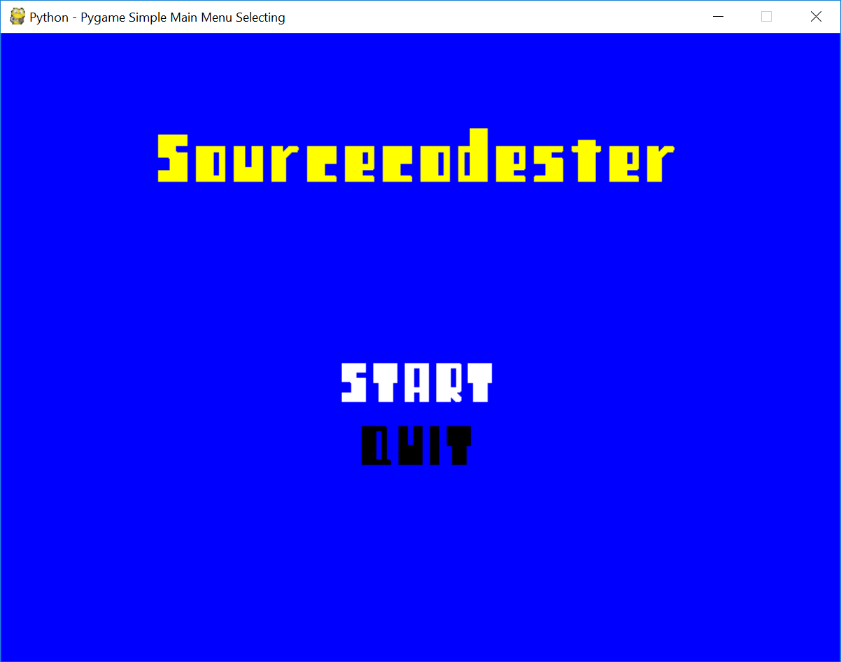 Making games was written as a sequel for the same age range as invent with python. How To Create A Pygame Menu Selection Free Source Code