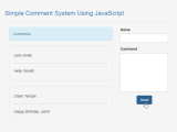 Simple Comment System Using Javascript Sourcecodester
