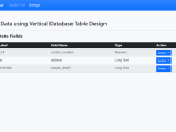 Handling Dynamic Data Fields Using Database Vertical Table Design In