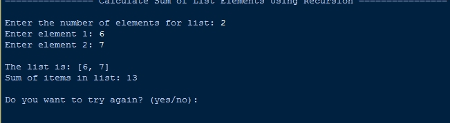 How To Calculate Sum Of List Elements Using Recursion In Python Sourcecodester - High Resolution Mountain Backgrounds for Desktop