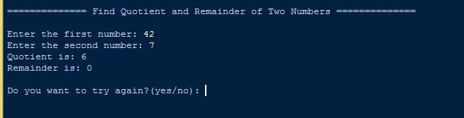 Python Program To Find The Quotient And Remainder Of Two Numbers Geeksforgeeks - Premium Sunset Image Gallery - Mobile