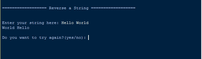 How To Reverse A String In Console Terminal Using Python Sourcecodester - Best Mountain Wallpapers in HD
