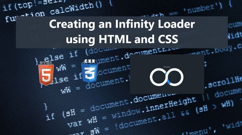 Creating An Infinity Loader Using Html And Css Tutorial Sourcecodester - Space Pattern Collection - Ultra HD Quality