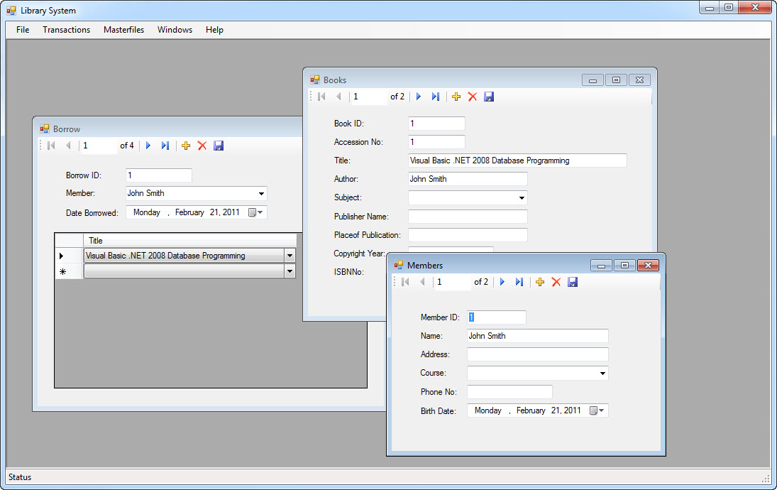 Library Management System Using Vb And Ms Access Database With Source Code Free Source Code Projects Tutorials Only valid users will be able to access this Library Management System.