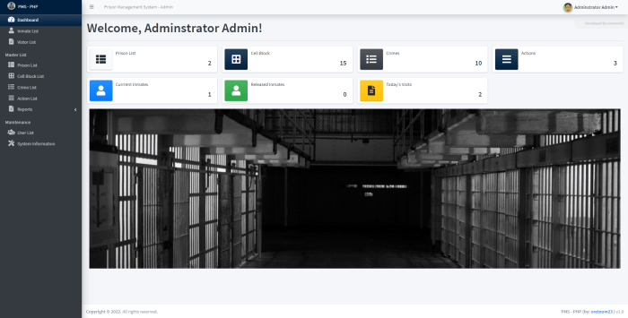 Jail management software