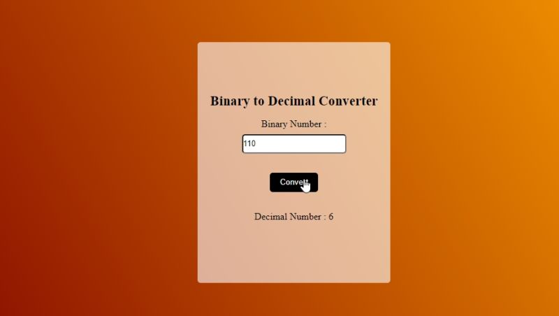 Decimal To Binary Converter With Html Css Javascript R Watchpeoplecode - Premium City Texture Gallery - High Resolution