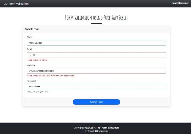 Creating A Form Validation Before And Upon Submission Using Javascript - Download Classic Landscape Photo | Full HD