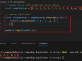 Optimizing Javascript Arrays By Eliminating Duplicate Values