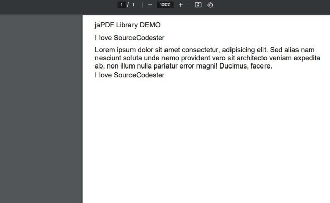Generating PDF File Using JavaScript And JSPDF Library Tutorial ...