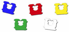 colored bread tabs