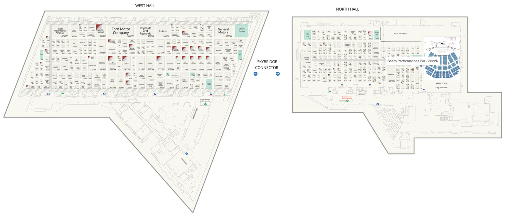 NADA 2026 Show Map Sharp Performance USA NADA 2026 Show Map 