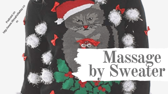 Massage by Cat Sweater! Christmas in July Feel Good Fashion & Relaxation