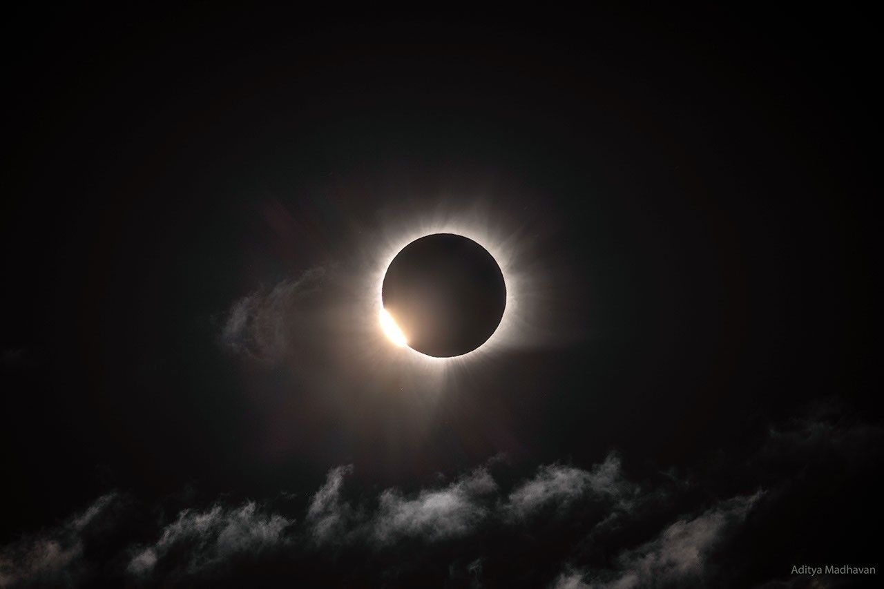 APOD 2026 August 14 Total Solar Eclipse From Greenland Space TSE2026DR Madhaven 