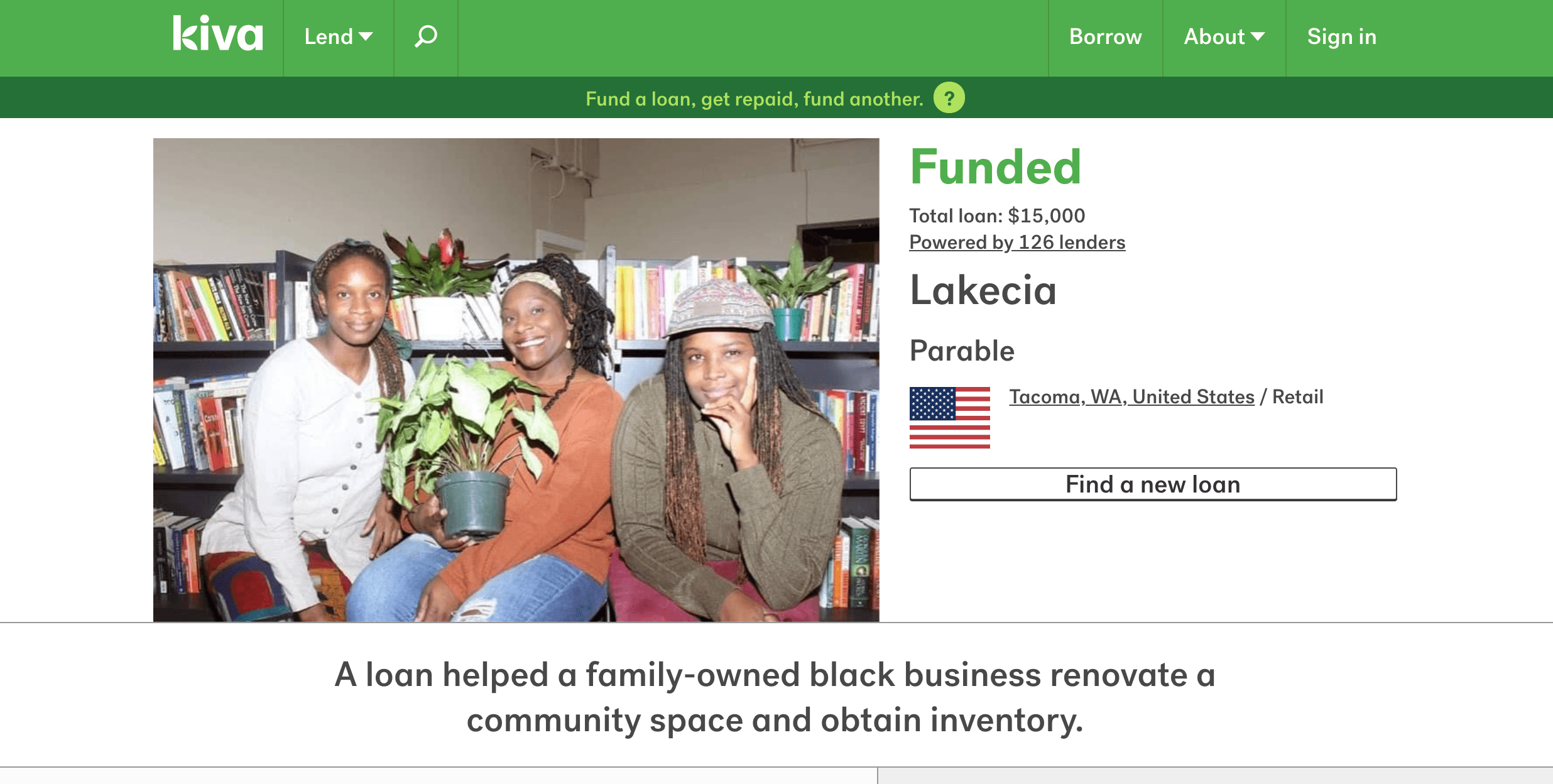 Kiva Microloan Program » Spaceworks