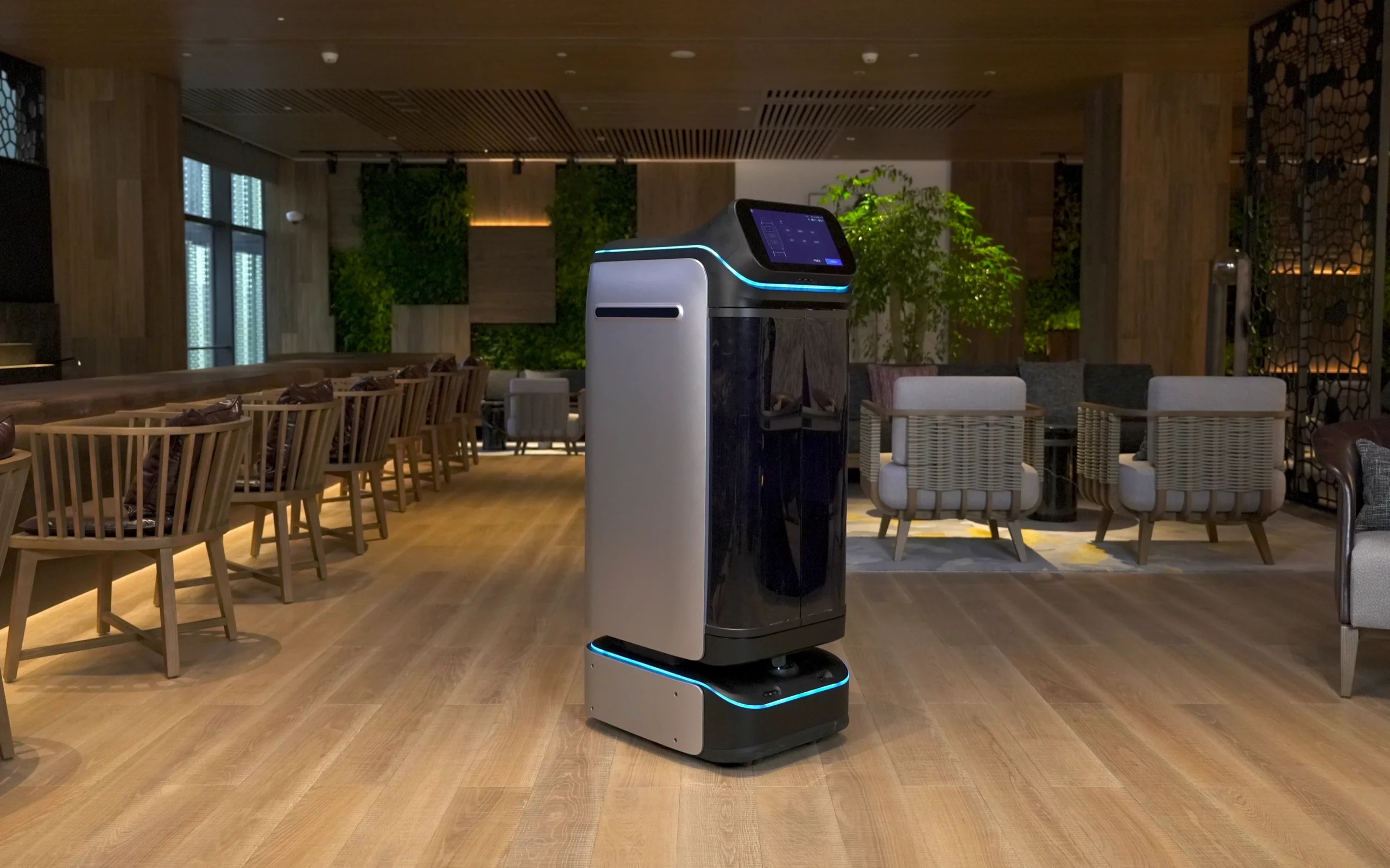 Image of T3 in a restaurant