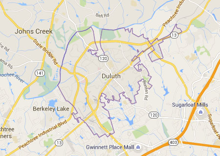 Map Of Duluth Ga And Surrounding Areas Duluth Ga Map 