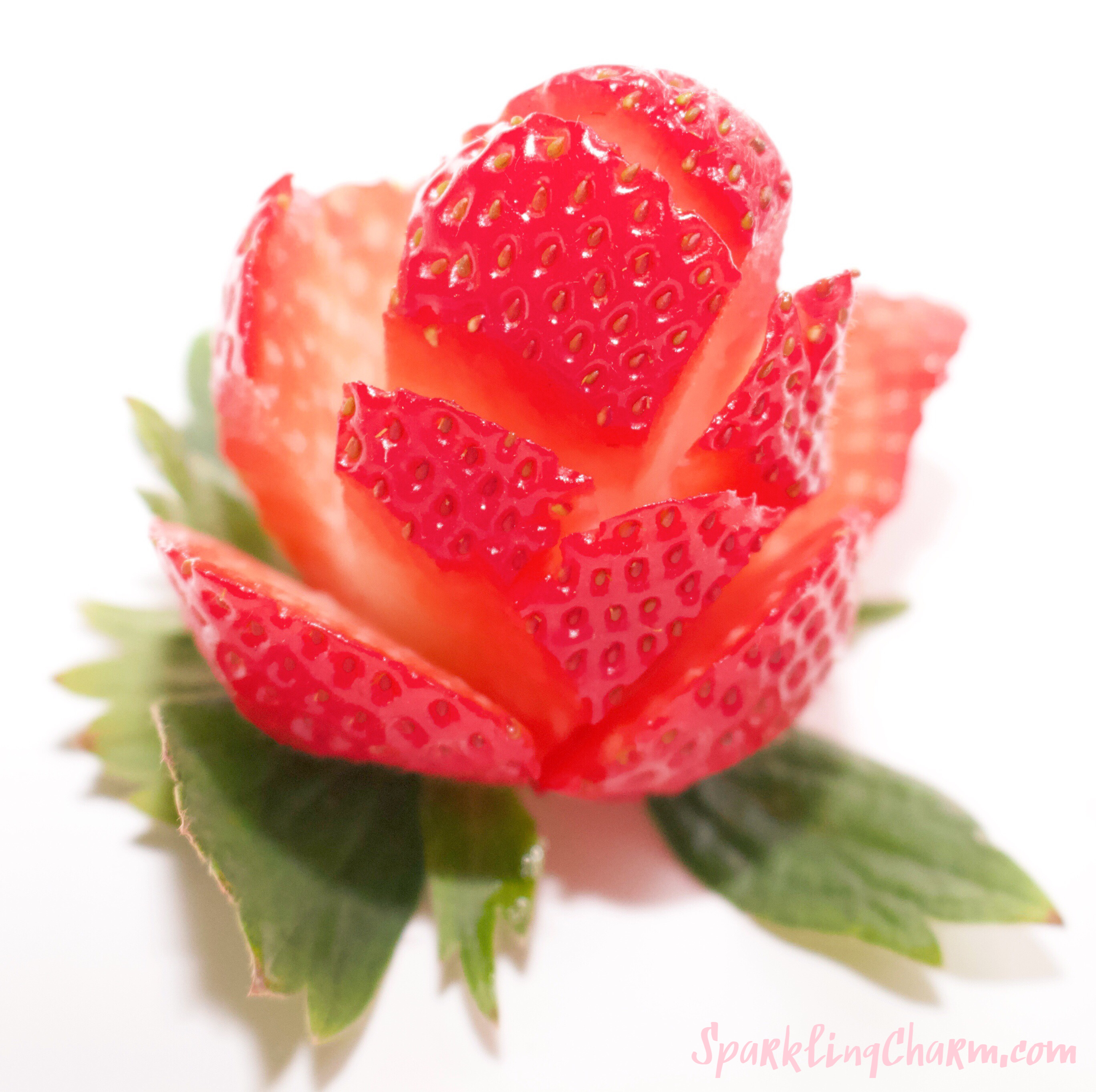 DIY Strawberry Roses - Sparkling Charm: Seasonal Recipes and
