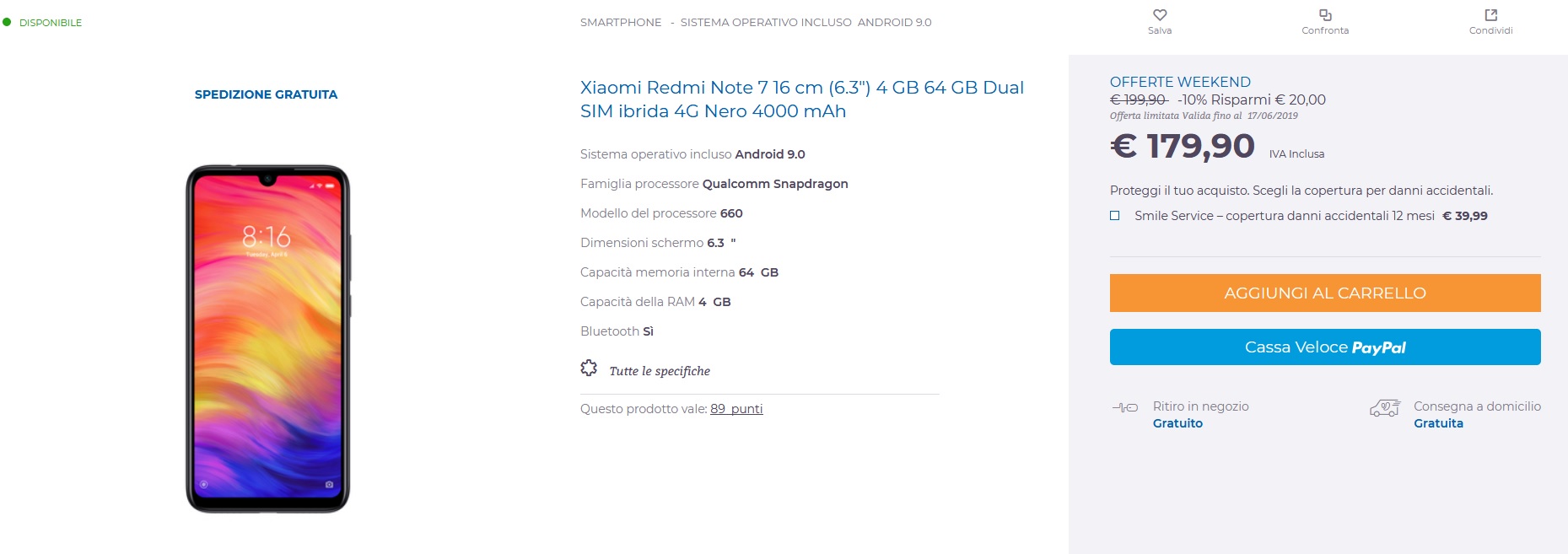 Redmi Note 7 in offerta su Unieuro - Spazio iTech