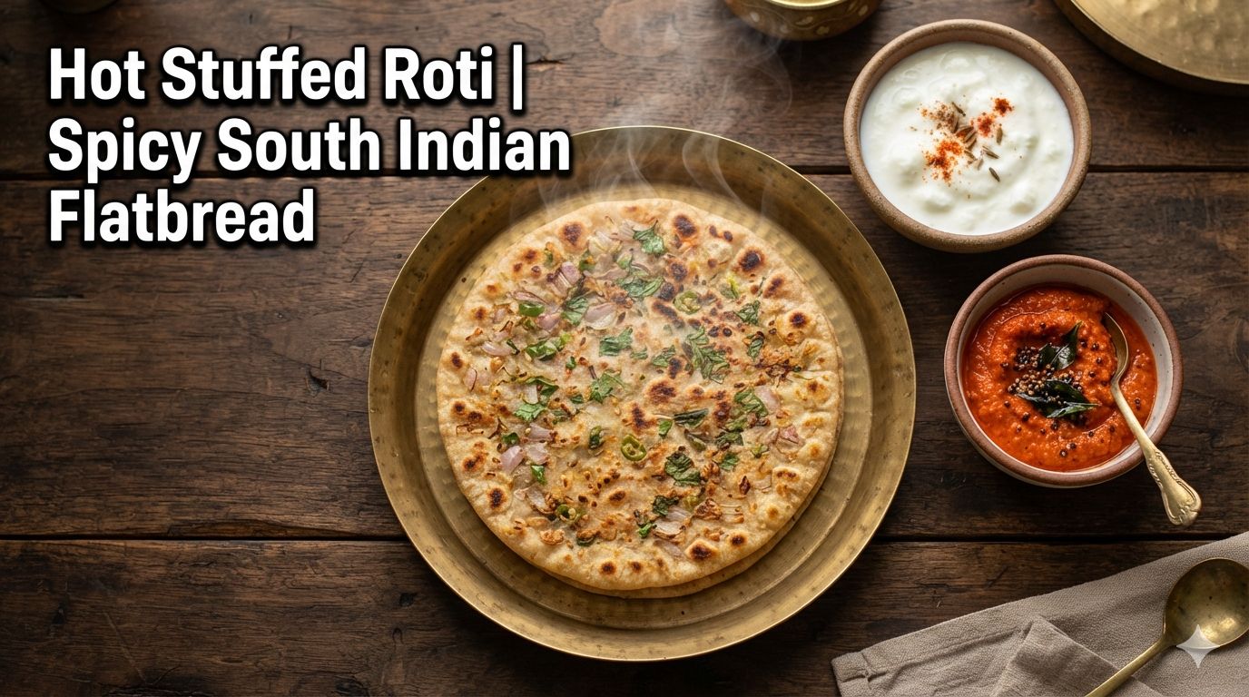 10. Hot stuffed Roti