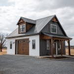 Small barn-style home with dormer, wood accents, and contrasting board and batten