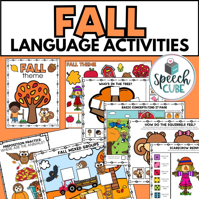 Fall Themed Language Unit Speech Language Therapy - Best Ocean Backgrounds in Ultra HD