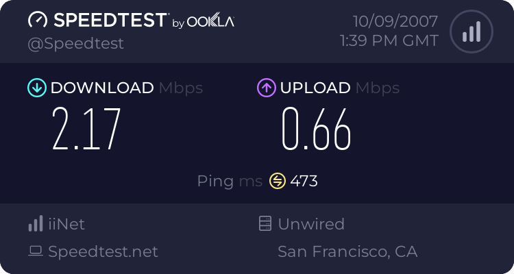speedtest SF
