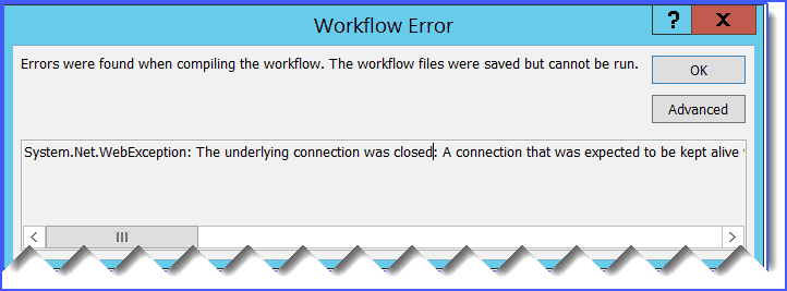 Errors were found when compiling the workflow sharepoint 2013. The workflow files were saved but cannot be run.