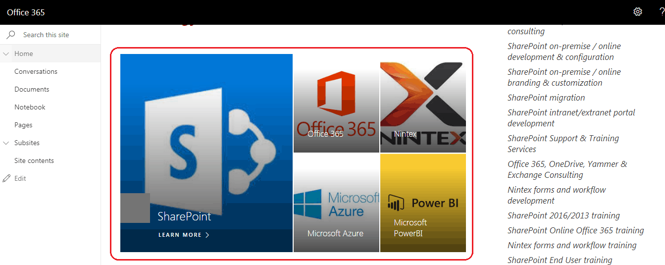 Hero Web Part in SharePoint Online Modern Site - SPGuides