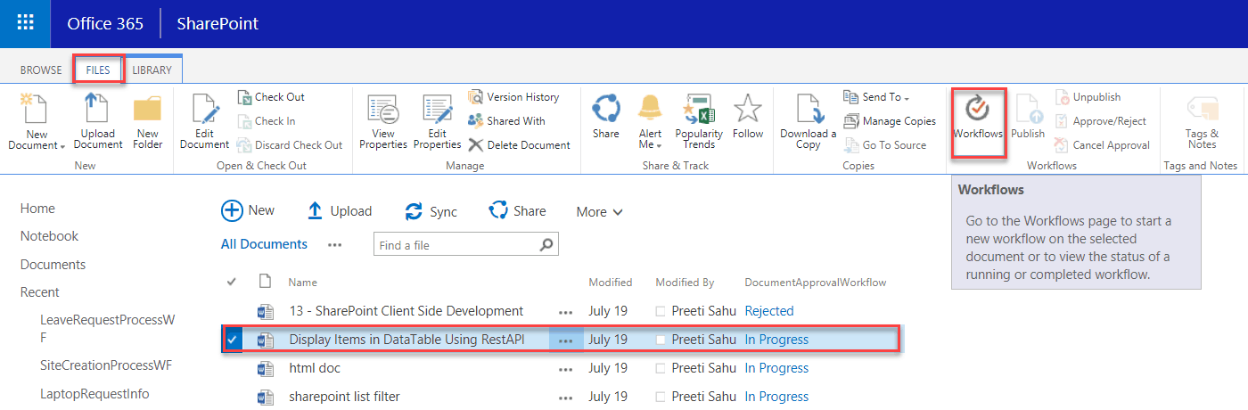 Approval Workflow in SharePoint Online with Example - SPGuides