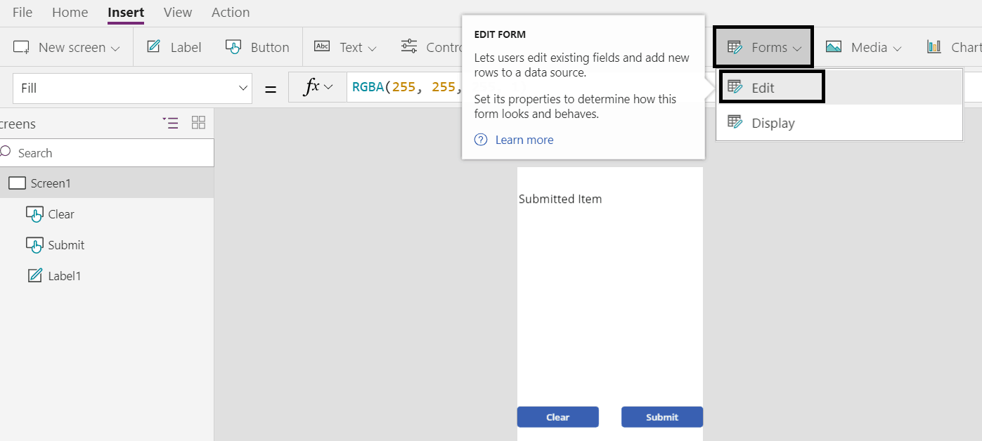 PowerApps submit form to SharePoint Online list - SPGuides