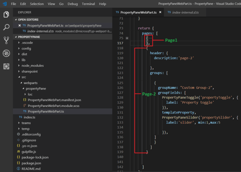 SharePoint client-side web part configurable properties in Property ...