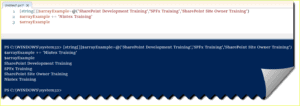 What is PowerShell Array - SPGuides