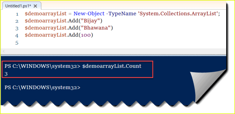How to create and use PowerShell ArrayList - SPGuides