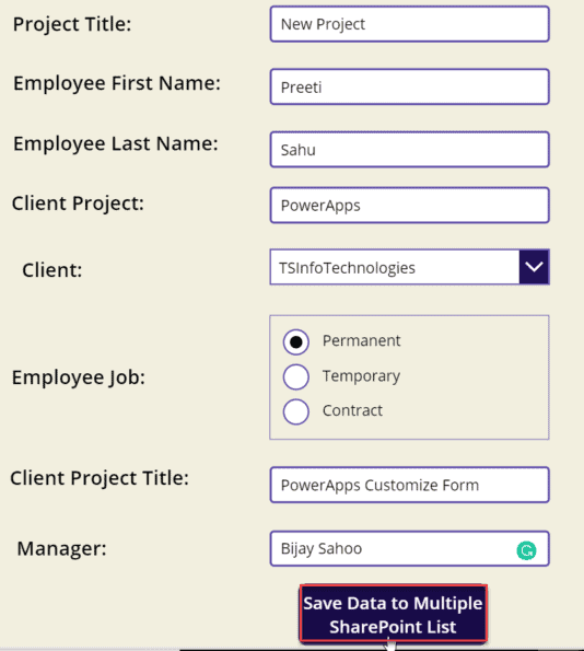 PowerApps: Submit data to two SharePoint Lists - SPGuides