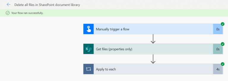Power Automate or Microsoft Flow delete all files in a folder - SPGuides