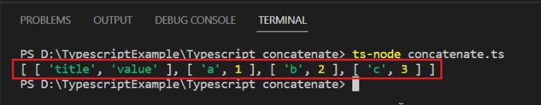 Typescript array concatenation [With real examples] - SPGuides