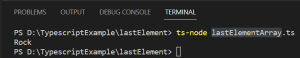 How to get last element of an array in typescript - SPGuides