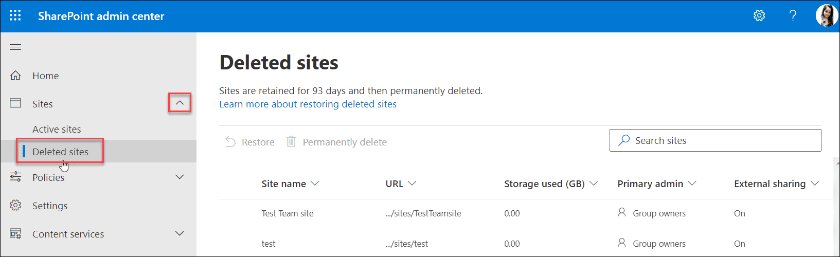 SharePoint Online Recycle Bin [Restore SharePoint deleted items