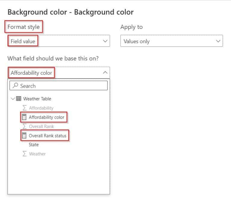 Power BI Conditional Formatting Based On Field Value - SharePoint ...