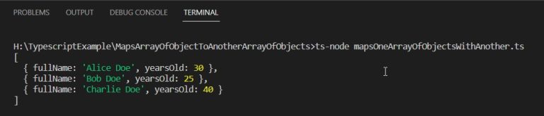 How to map an array of objects to another array of objects in ...