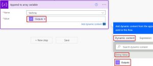 How to append a string to an array in Power Automate? - SharePoint ...