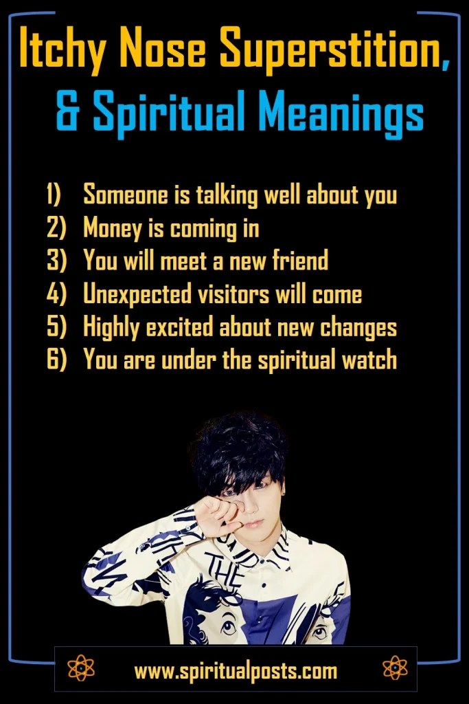 Itchy nose superstition and spiritual meaning