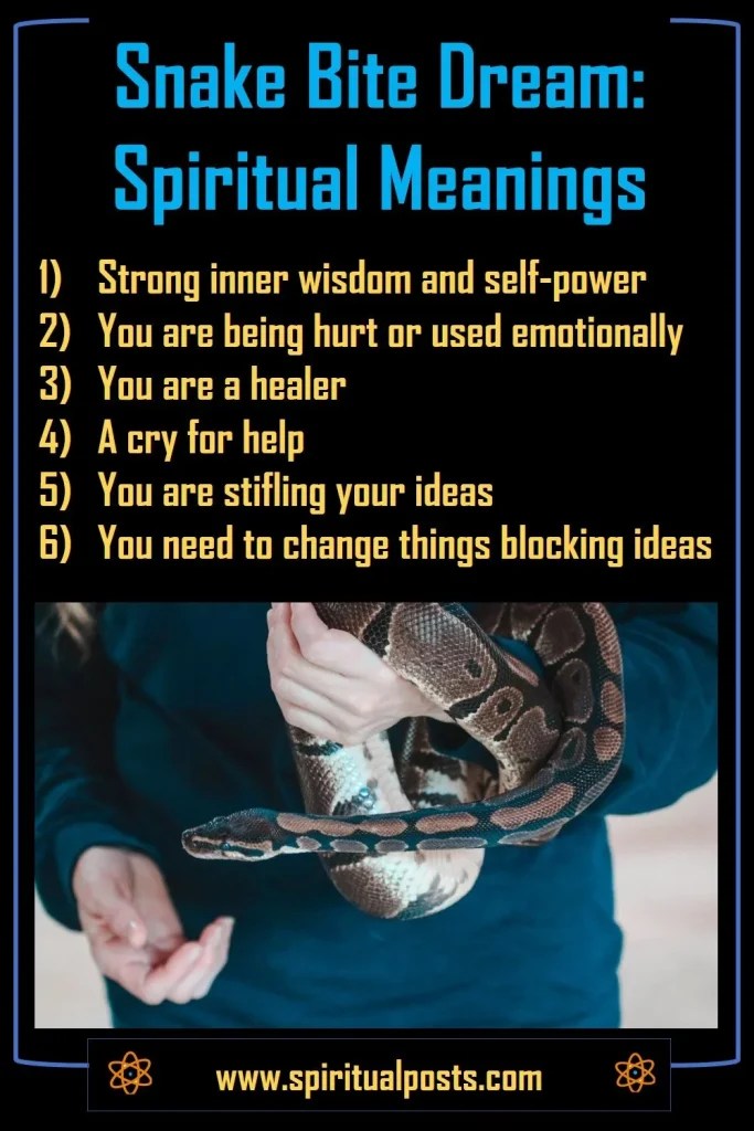 5 spiritual meanings of snake bite in dream: good or bad?