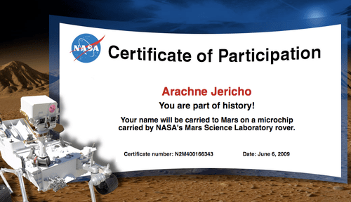 Certificate of Participation