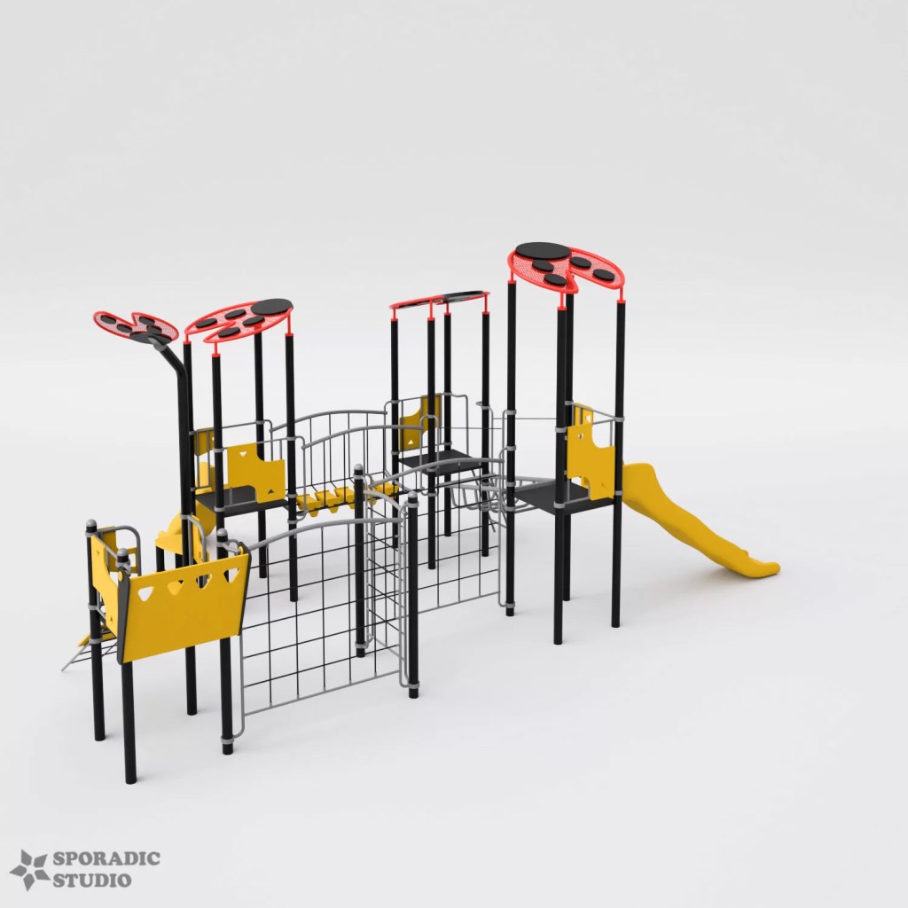 Ladybird Playground Set 1 web 3d modeling