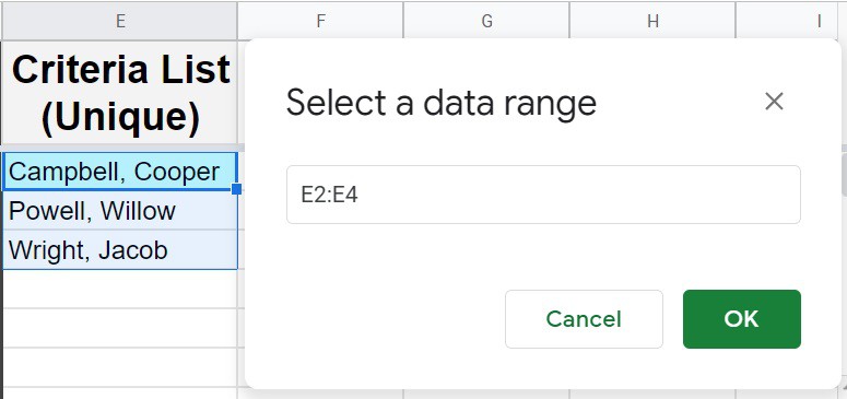 Select A Data Range Button In The Data Validation Menu In Google Sheets Spreadsheet Class - Space Pictures - Premium 4K Collection