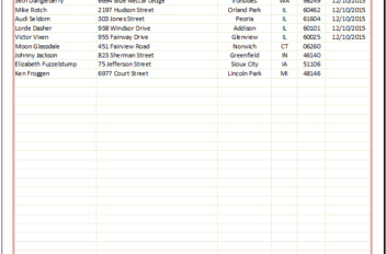Excel Lists - Free Templates by Spreadsheet Shoppe