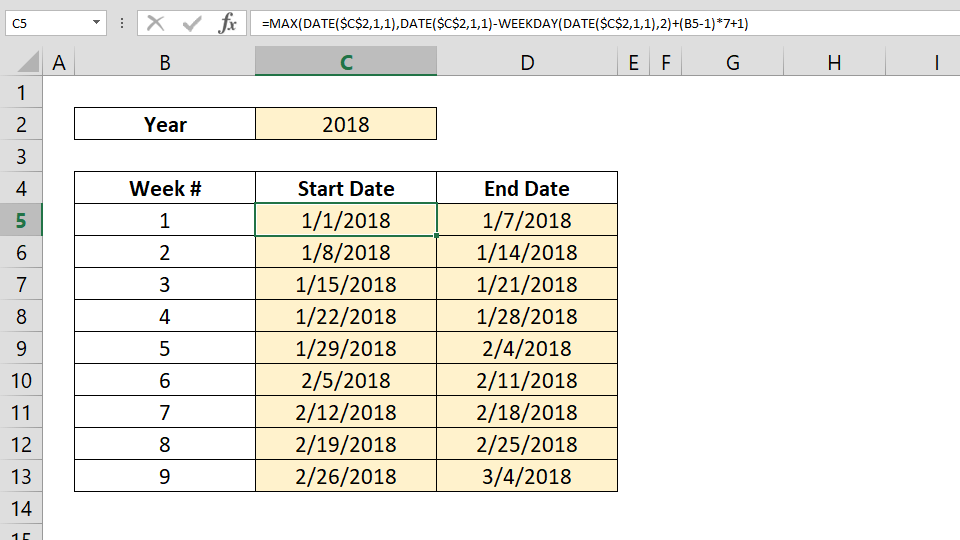 This step by step tutorial will assist all levels of excel . What Week Of The Year Is It And How To Get Its Start Date