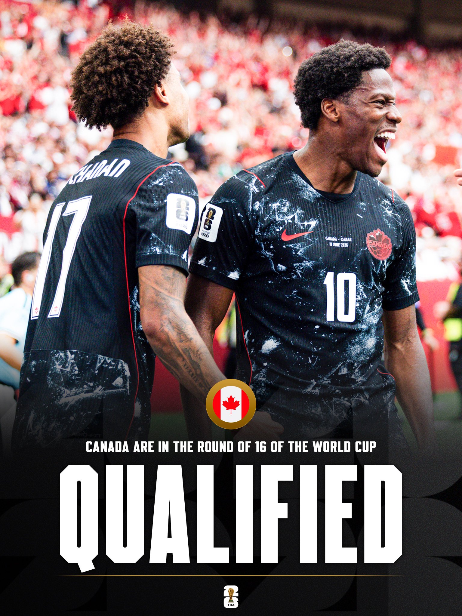 Late goal from Eustaquio against South Africa help Canada reach their first ever World Cup last 16