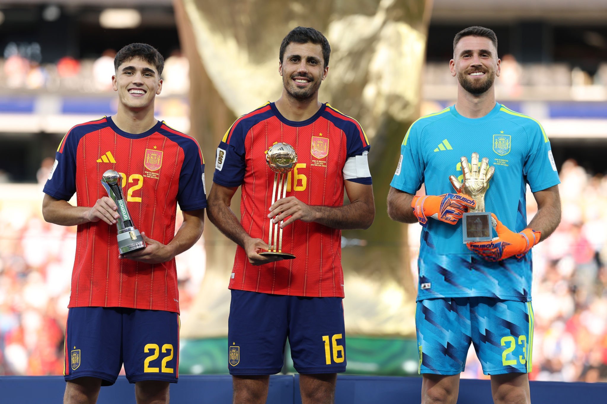 Pau Curbasi, Unai Simon and Rodri all won individual awards